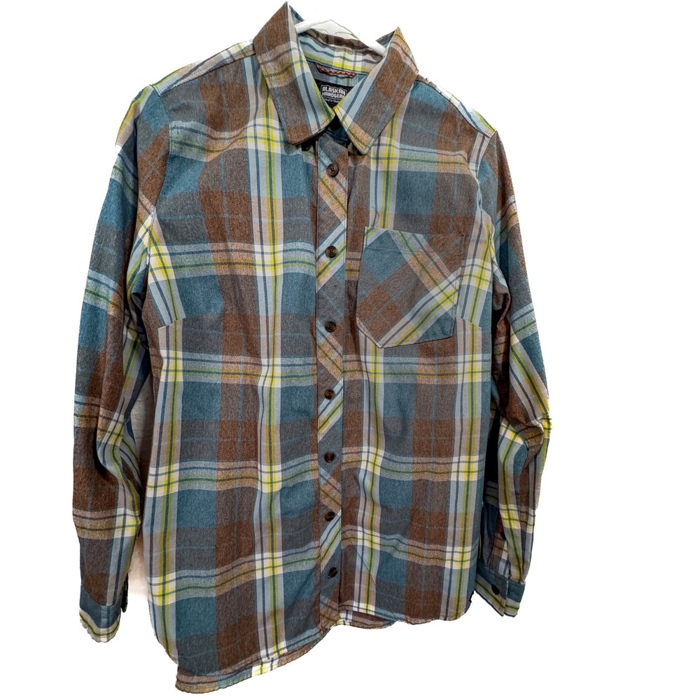 Alaskan Hard L/S SHIRT Brown/ Teal Plaid